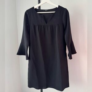 Madewell Black Bell Sleeve Dress